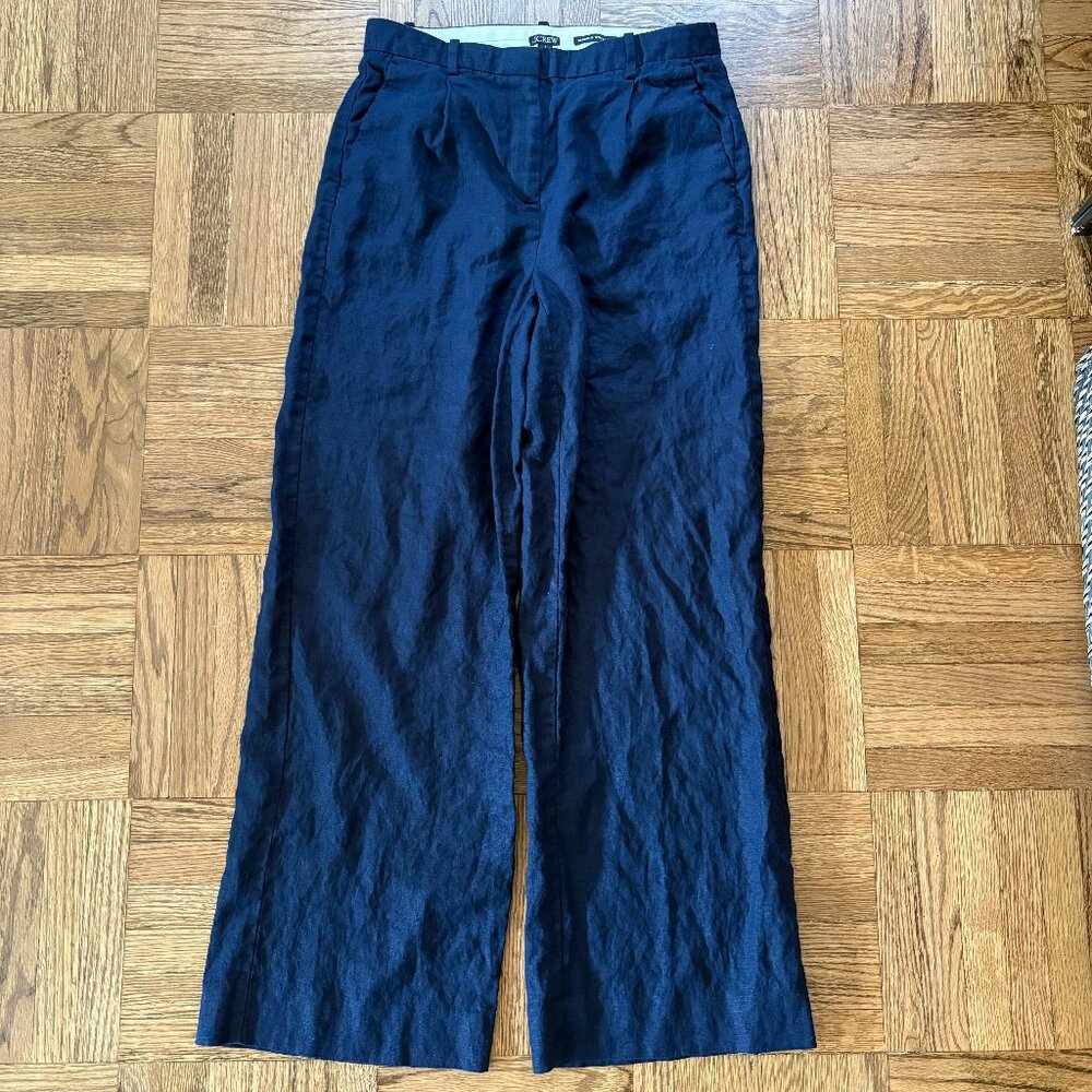 J. Crew Deep Blue Wide Leg Pants
